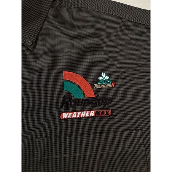 Roundup WeatherMax Logo Button-Down Long Sleeve Shirt Mens Medium NWT Transorb - Picture 3 of 5